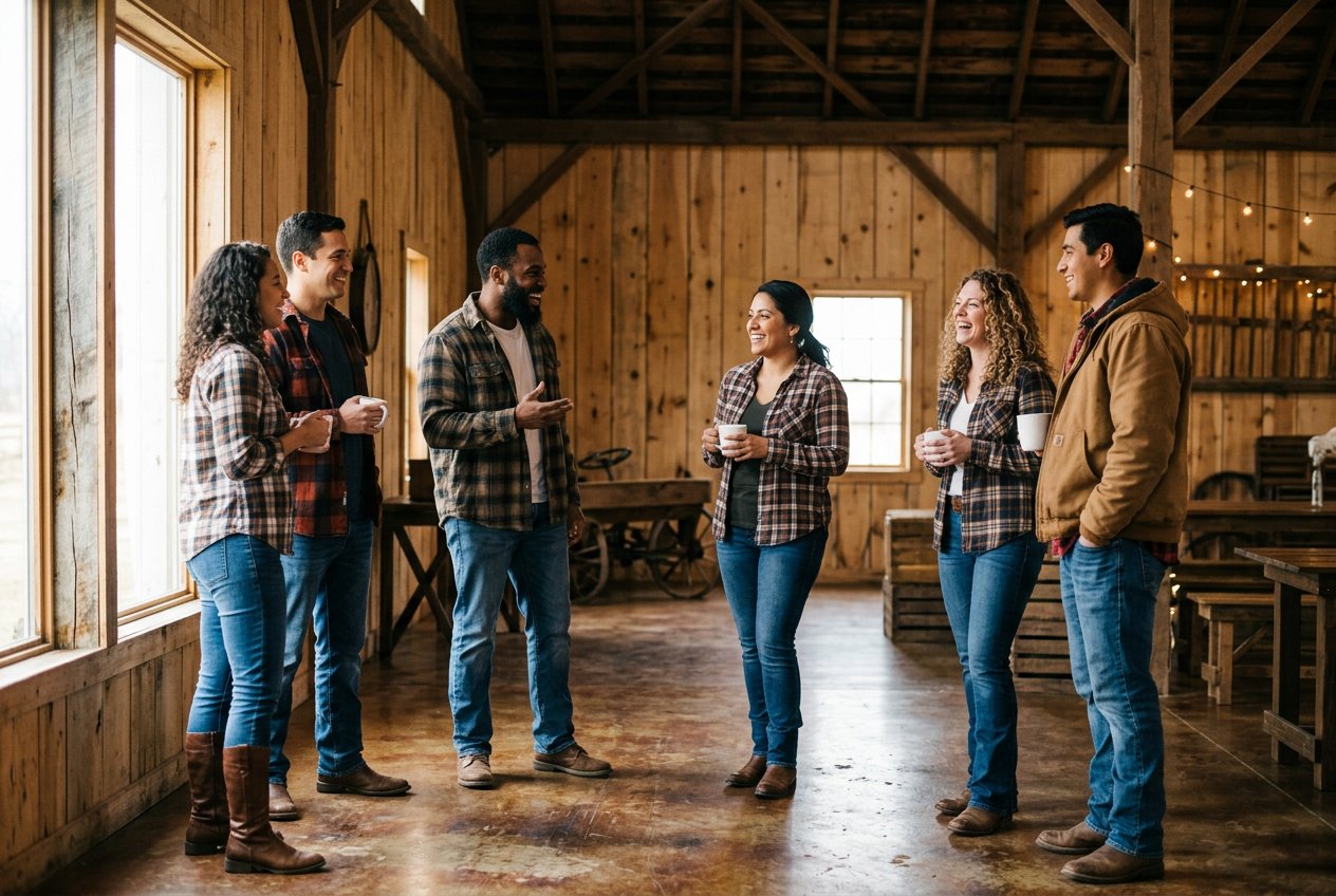 Families gathering together at Refuge Ridge Fellowship